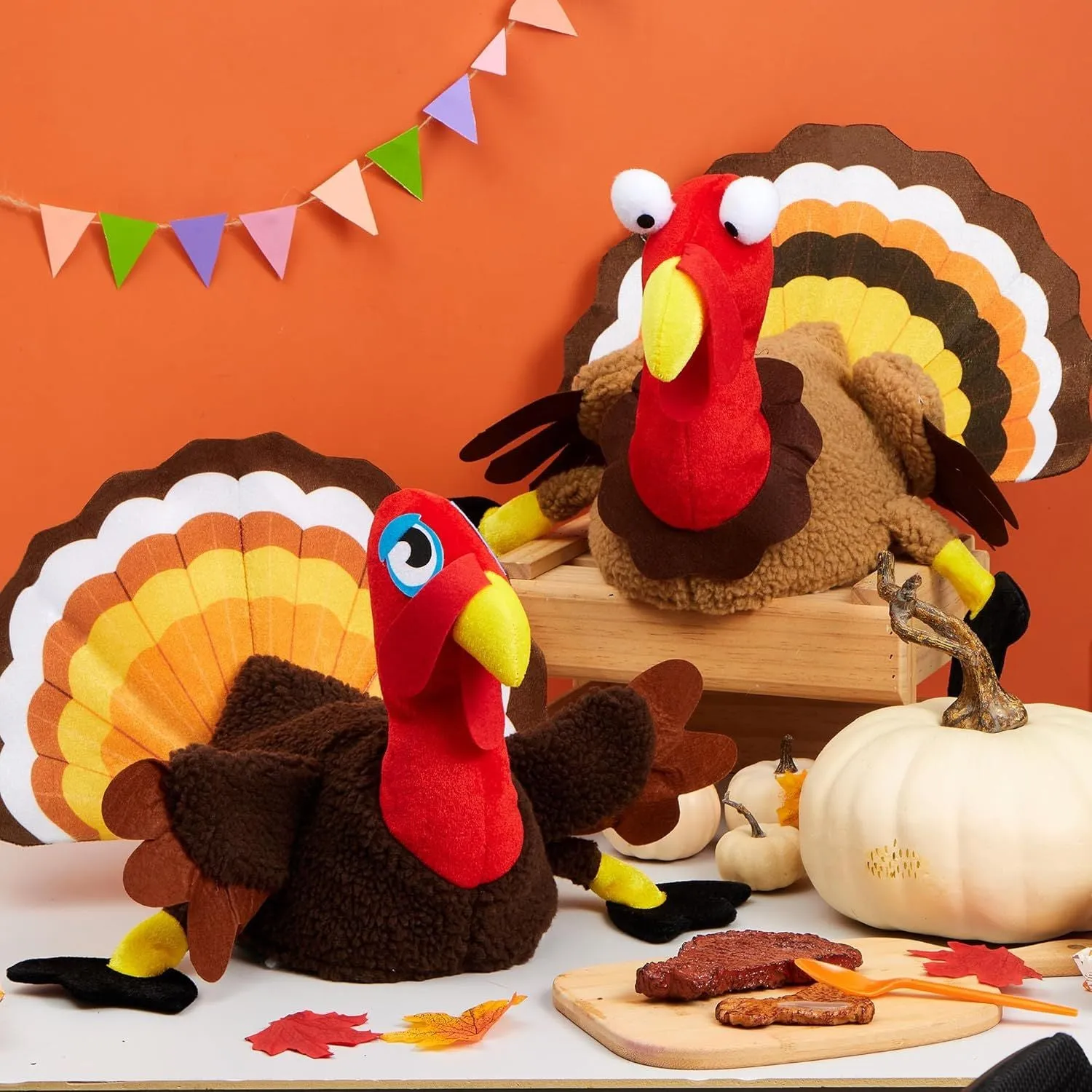 2 PCS Thanksgiving Turkey Hats