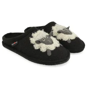 Haflinger Women's Flair Lamby Slippers- Anthrazit