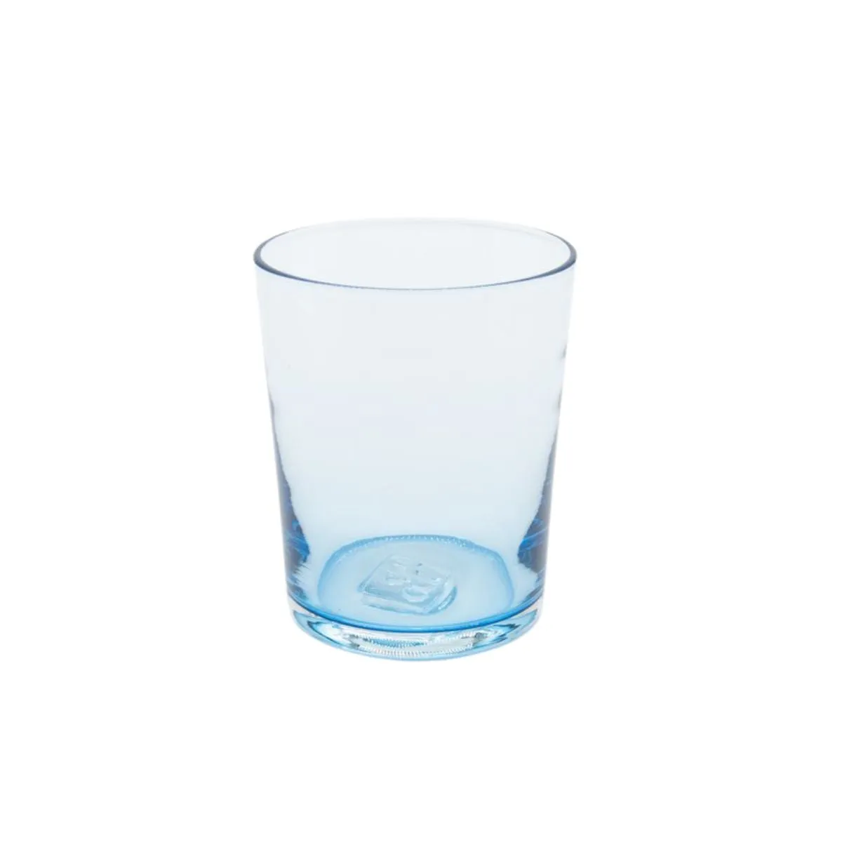 Handblown Tumbler Glass, Aqua