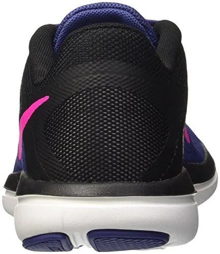 Nike Flex 2016 Rn Running Shoes 8.5 BM US Multicolore Dk Purple Dust/Pink BlastBlack