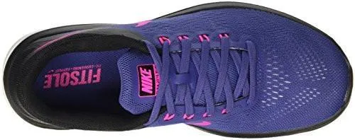 Nike Flex 2016 Rn Running Shoes 8.5 BM US Multicolore Dk Purple Dust/Pink BlastBlack
