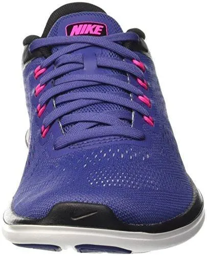 Nike Flex 2016 Rn Running Shoes 8.5 BM US Multicolore Dk Purple Dust/Pink BlastBlack