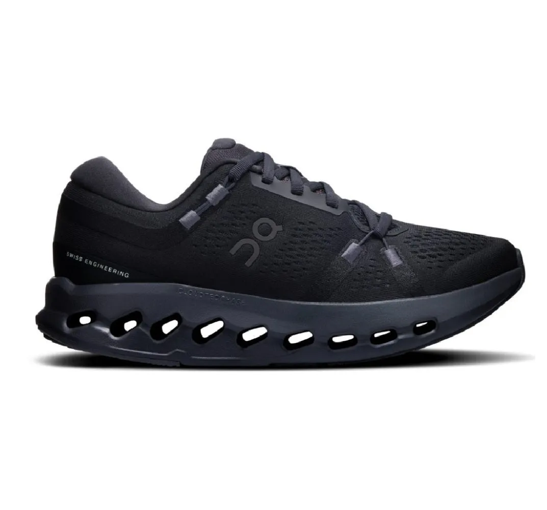 On Running Women's Cloudsurfer 2 Shoes - Black / Black