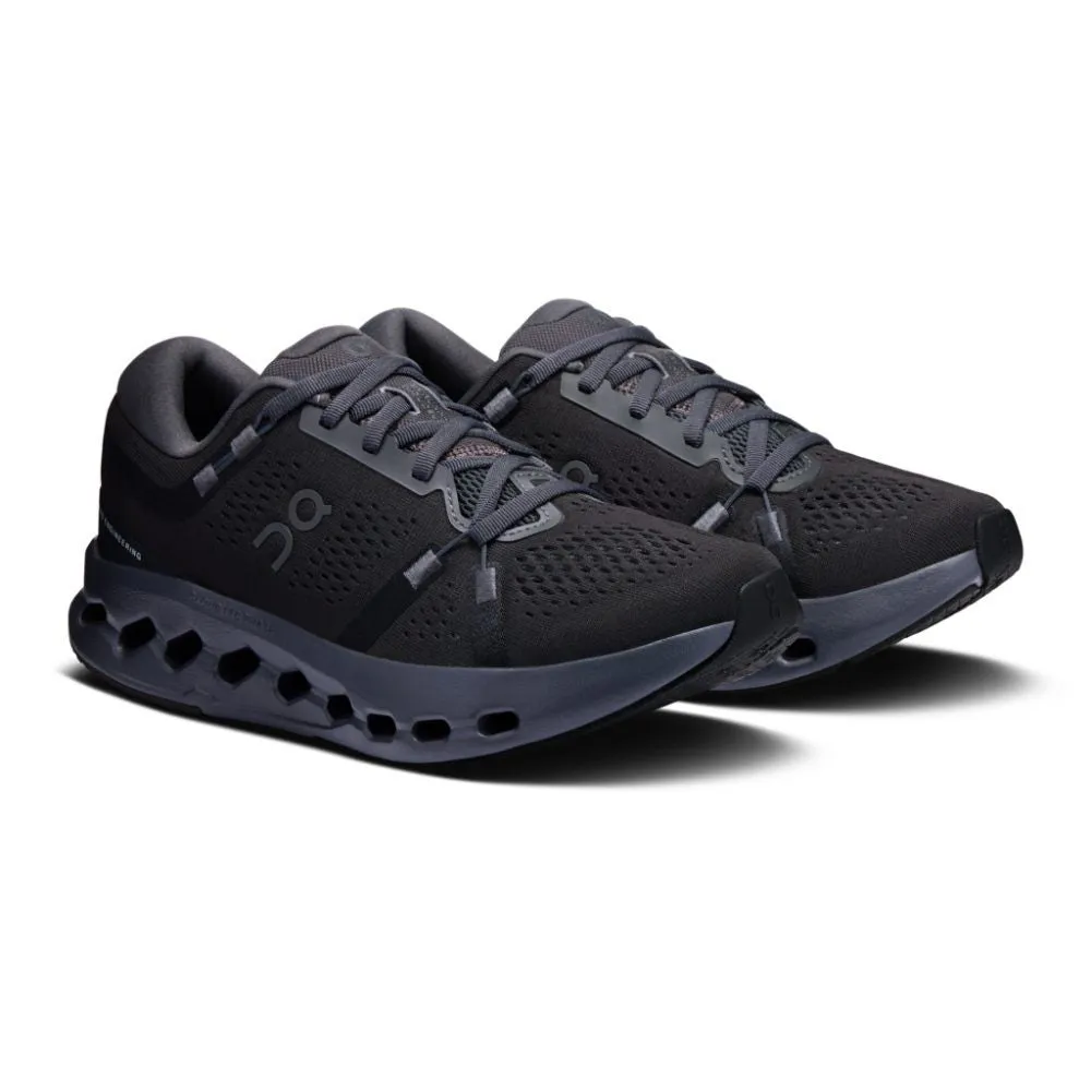 On Running Women's Cloudsurfer 2 Shoes - Black / Black