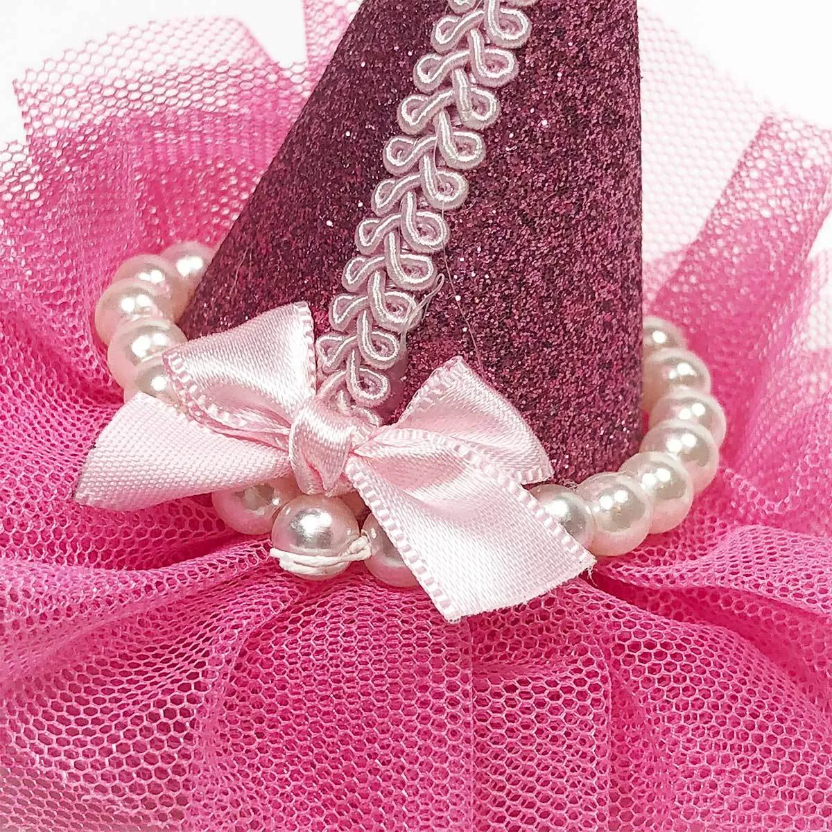 Pretty Party Hat Clip-On in Bright Pink