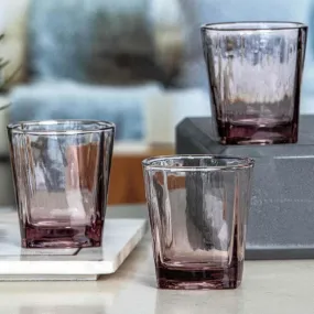 Sleek Cut Brown Glass Tumbler (170 ML) - Set Of Six