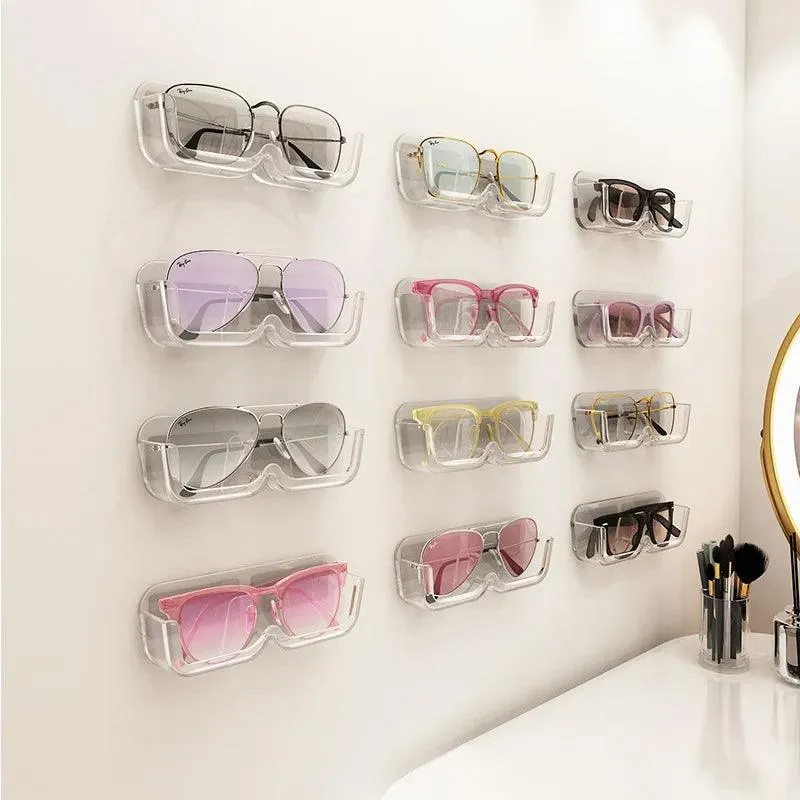 Sleek Wall-Mounted Glasses Organizer: Stylish Eyewear Storage Solution
