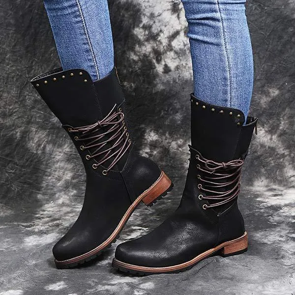 Women'S Vintage Lace-Up Martin Boots 94852367C